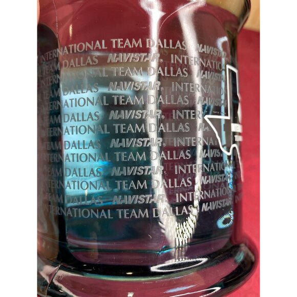 International Logo Team Dallas Texas Truck Tractor Semi Blue Glass Coffee Mug Na - Picture 10 of 10